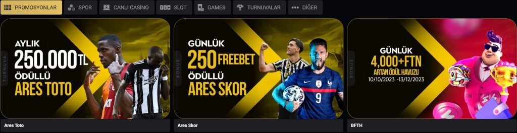 aresbet bonusları